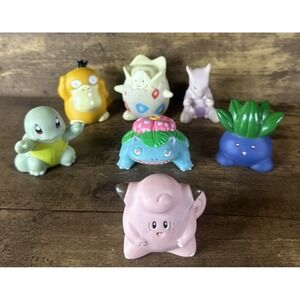 Vintage Pokemon Nintendo Bath Toys Large Bundle Of Seven Fast & Reliable Shippin